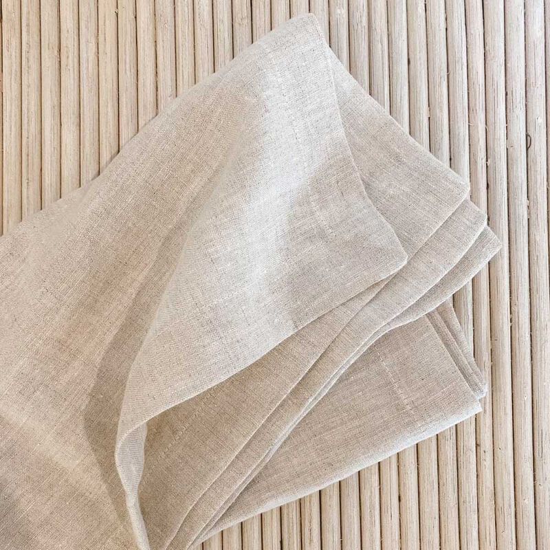 Home Lab 100% French Flax Linen Medium Round Tablecloth180cm image number 1